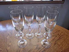 Champagne Contour Stem 7 Oz Crystal 8 3/4″ – Set of 6