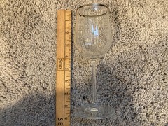 Rony Bohemia Crystal Cut Wine Glasses 9″ 90ml Set of 6 Czech Republic