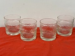 IITTALA — NIVA — DOUBLE OLD FASHIONED DRINK GLASSES — 4