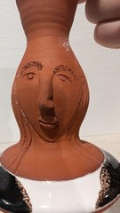 Funky 3D Studio Art Pottery Handmade Goblet/Chalice Stoneware. Vintage.