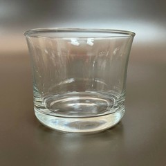 Clear Jar Drinking Glass 3 1/8″ high x 3 7/8″ across
