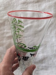 Vintage Libby «Making Hay» Pilsner Glasses Set Of 6 -READ