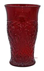 McKee Ruby Rock Crystal 5 3/4 Inch Flat Ice Tea Tumbler