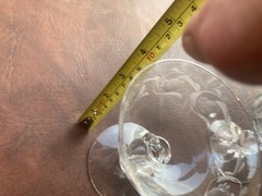 Set 4 Heisey Crystal Moonglo Stem 5040 Champagne Sherbet Glasses