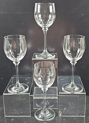 4) Mikasa Stephanie Aperitif Wine Glasses Set Elegant Crystal Optic Stemware Lot