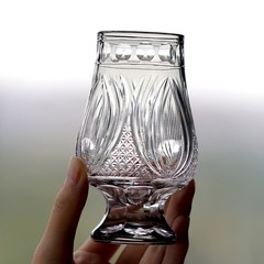 Old Fashioned Glencairn Glass 8oz/250ml Hand Cut To Clear Nosing Tasting Whiskey