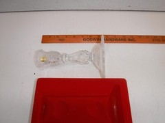 Set 2 Cristal D’arques Candlestick Maintenon Crystal Candle Holders. Never Used.