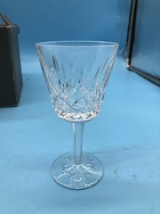 Waterford Crystal Lismore Claret Wine Glasses Set Of 4 Clear Cut Ireland Box