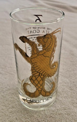 Vintage 1960s Anchor Hocking Zodiac Horoscope Highball Glass – Collectors Series