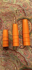 Vintage Tupperware Harvest Orange Stacking Tumblers