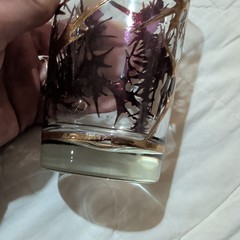 6 MCM Gregory Duncan W Virginia 22k Gold Purple Thistle Highball Glasses