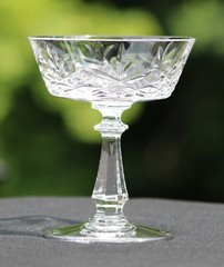 Val St Lambert Crystal, Rochelle Champagne / Sherbet, 4.5″ Excellent, Retired