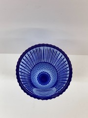 AVON Fostoria Cobalt Blue Glass Goblets George Washington
