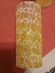 1950s MCM Rubber Spaghetti String Drinking Glass, Set of 2 – Great Condition