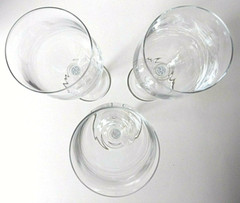 Bohemia Czech Republic Clear Plain Lead Crystal Wine Glass, 9.5″ Tall, Set of 3