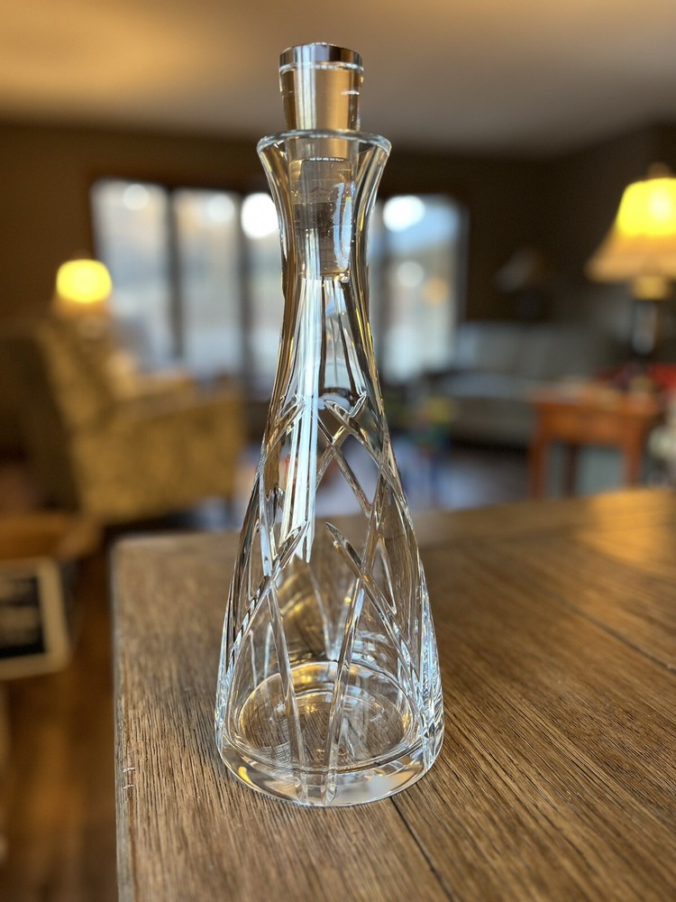 Galway Irish Cut Crystal MYSTIQUE Whiskey Decanter With Stopper 13.5” No Chips