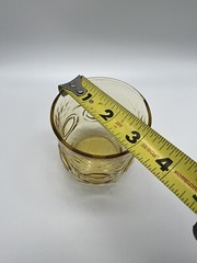 One Anchor Hocking Heritage Hill Honey Gold Juice Glasses Tumblers Yellow
