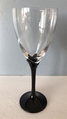 MIKASA ALEXANDRA BLACK~STEMWARE~WATER/WINE GLASS~8.5”~EXC COND