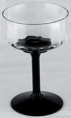 Fostoria Glass GAZEBO BLACK 6126 Saucer Champagne