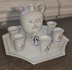 Meissen Porcelain Sake Liquor Set