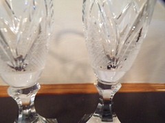 Set of 4 OSCAR de la RENTA «Richelieu» Wine Glasses EUC