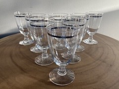 SET OF 8 – Vintage Fostoria Reflection Crystal Champagne Tall Sherbet 4.5″ Tall