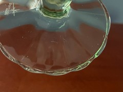 BORMIOLI ROCCO ITALY 2 BAHIA BLUE & GREEN ICED TEA GOBLETS GLASSES 7.5″ H