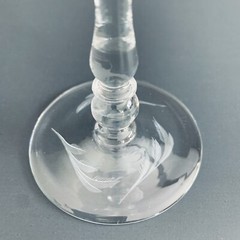 Reizart Flora #854 Stem Dragon Cut 6 1/2” Tall Wine Glass