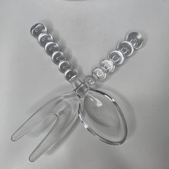 Imperial Candlewick Lot 12″ Punch Bowl Underplate 11 Cups Serving Fork Dip Bowl