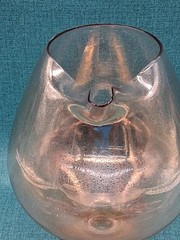 Rare MCM Dorothy Thorpe Gold Fleck Footed Roly Poly Drink Pitcher w/ 6 Glasses