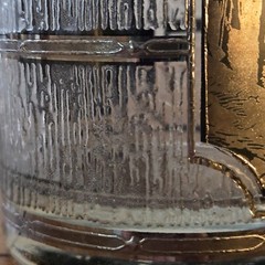 Vintage MCM 22k Platinum Culver Black Silver Sequoia Mt Whitney Souvenir Glass