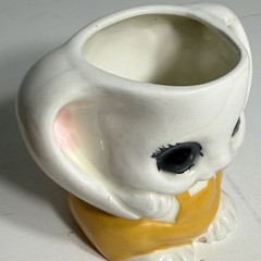 Vintage Bunny Rabbit Mugs Ceramic Animal Cups Lot of 2 Cute Decor Collectibe
