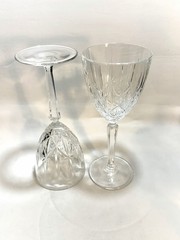 🌿2 Waterford Marquis SPARKLE Wine Glass Elegant Crystal, 8″ Tall, 12 oz