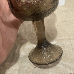 Set Of 6 Fostoria «Woodland Brown» Gray Wine Glasses Goblets Bundle Lot
