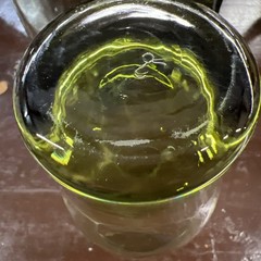Vintage Set Of 4 Libbey Perception Olive Green Glass Tumblers
