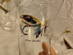 Lot Of 7 Vintage Fly Fishing Lures High Ball Glasses