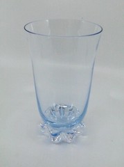 Sasaki Grand Hawthorne Fine Crystal Glass Tumbler Light Blue Clear 8 oz 5.5″