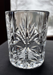 Crystal Clear Industries Clear Cut Portico 3 7/8th» Double Old Fashioned EUC
