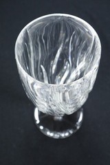 Improvisation By Waterford Crystal 1 Iced Tea & 1 Water Goblet Amway Swirl Cut