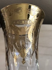 Champagne Flutes Crystal Glasses SC Line Made in Italy Set of 2