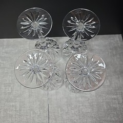 Set of 4 Marquis By Waterford”Brookside” All Purpose Crystal Wine Glasses w/Box