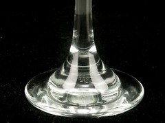 Bell Shaped Cordials, Set of 2, Stemmed on Footed Base, Dinner Candle Holders