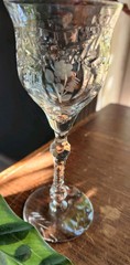 Rock Sharpe Crystal 1024-1 5 7/8″ Wine Glass -2oz Cut Floral Dot & Swag Design