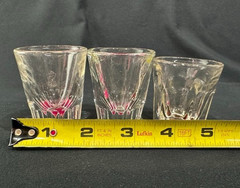 Vintage Culver Gold Tone Metal Shot Glass Caddy 8 Section Caddy W/6 Shot Glasses
