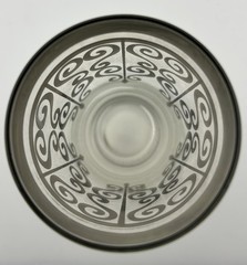 Dorothy Thorpe Platinum Band Scroll Cocktail Glass