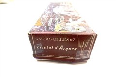 6 Vintage CRISTAL D’ARQUES VERSAILLES 4″ Cordial Glasses 1.75 oz J G DURAND