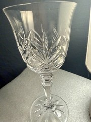 Galway Irish Crystal Kylemore Wine Water Goblets Set of 4 New in Box