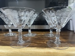 Tiffin Franciscan Flanders Cocktail Glasses Set Of 6