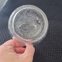 Crackle Pattern Clear Candle Holders, Round – Set of 3, Beautiful.
