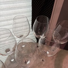 Elegant Set Of RONA Crystal Bordeaux Wine Glasses 9-1/4″ Tall Slovakia(7)